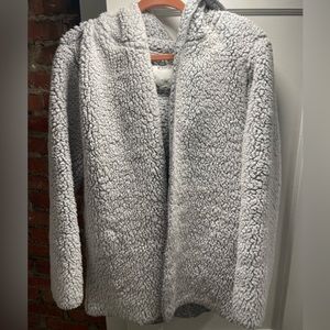 Victoria Secret PINK Gray Sherpa Cardigan — Size OS